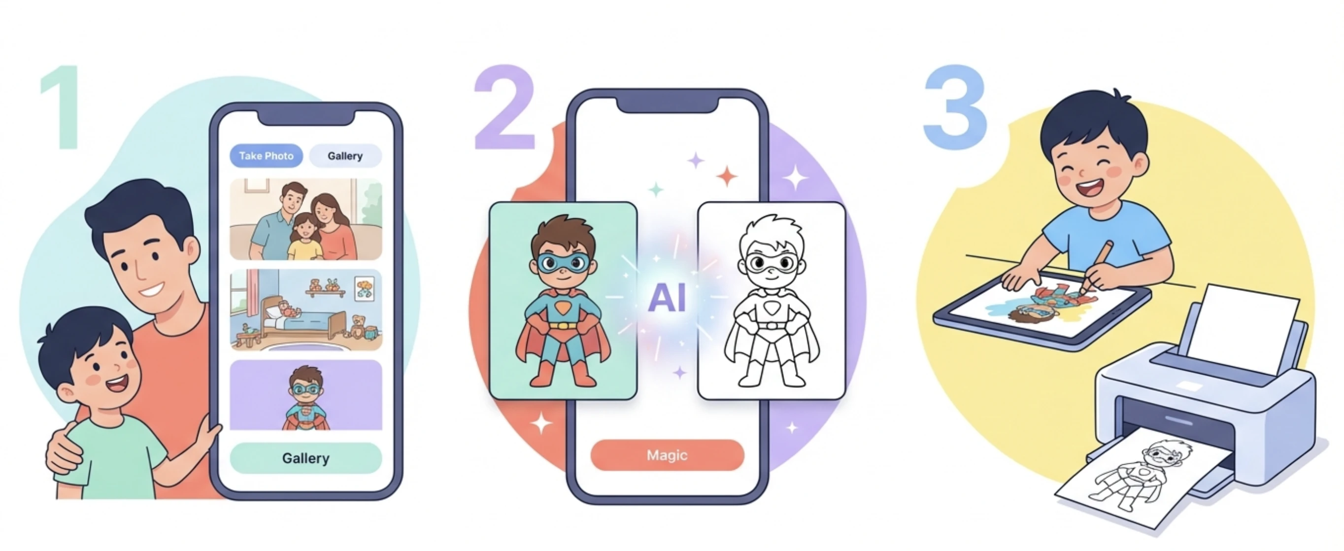 How Pikolor works - Color your favorite characters